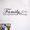 Inspirational Family Wall Stickers for Bedroom: Home Quotes Motivational Vinyl Art Wall Decals for Living Room Kitchen Apartment Bathroom